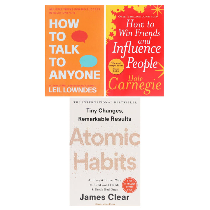 Atomic Habits, How To Talk To Anyone & How to Win Friends and Influence People: 3 Books Collection - Non Fiction - Paperback