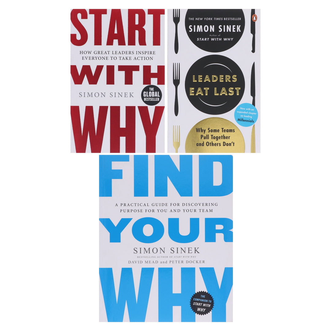 Start with Why Series By Simon Sinek 3 Books Collection Set - Non Fiction - Paperback