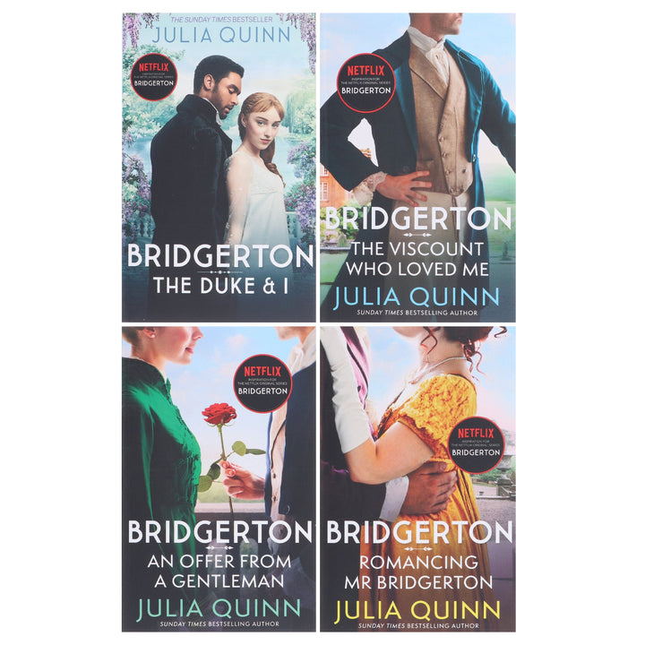 The Bridgerton Series by Julia Quinn Books 1-4 Collection 4 Books Set - Fiction - Paperback Fiction Hachette