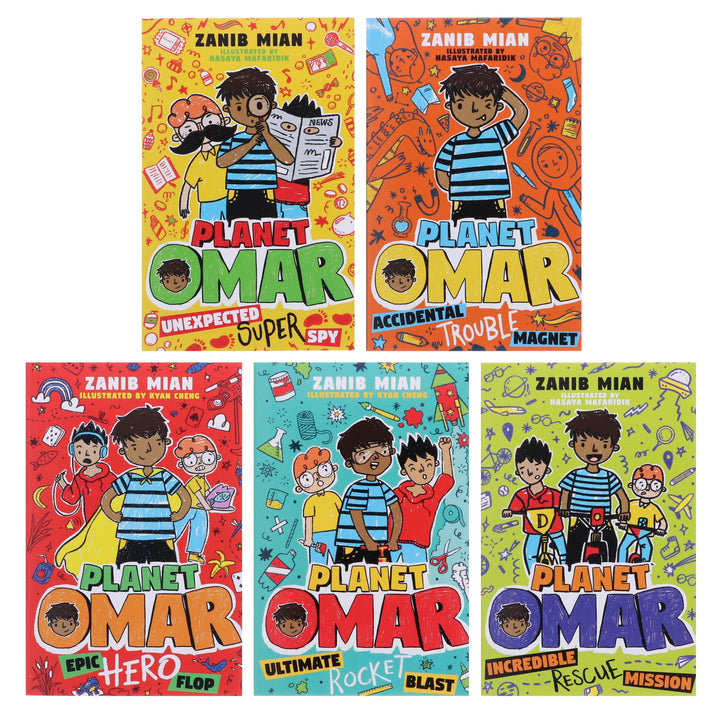 Planet Omar 5 Books Collection Set By Zanib Mian - Ages 7-11 - Paperback 7-9 Hodder Children’s Books