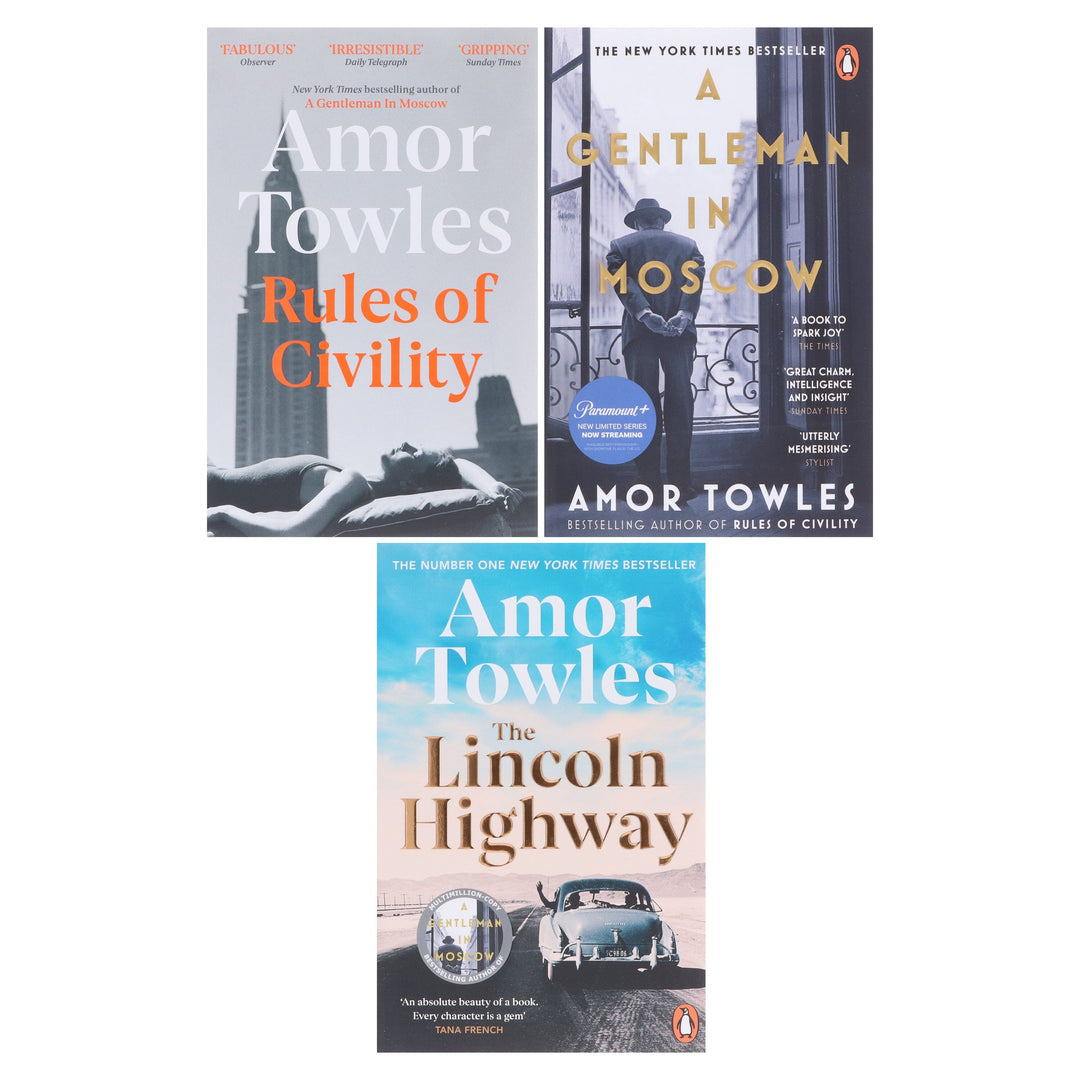 Amor Towles 3 Books Collection Set - Fiction - Paperback