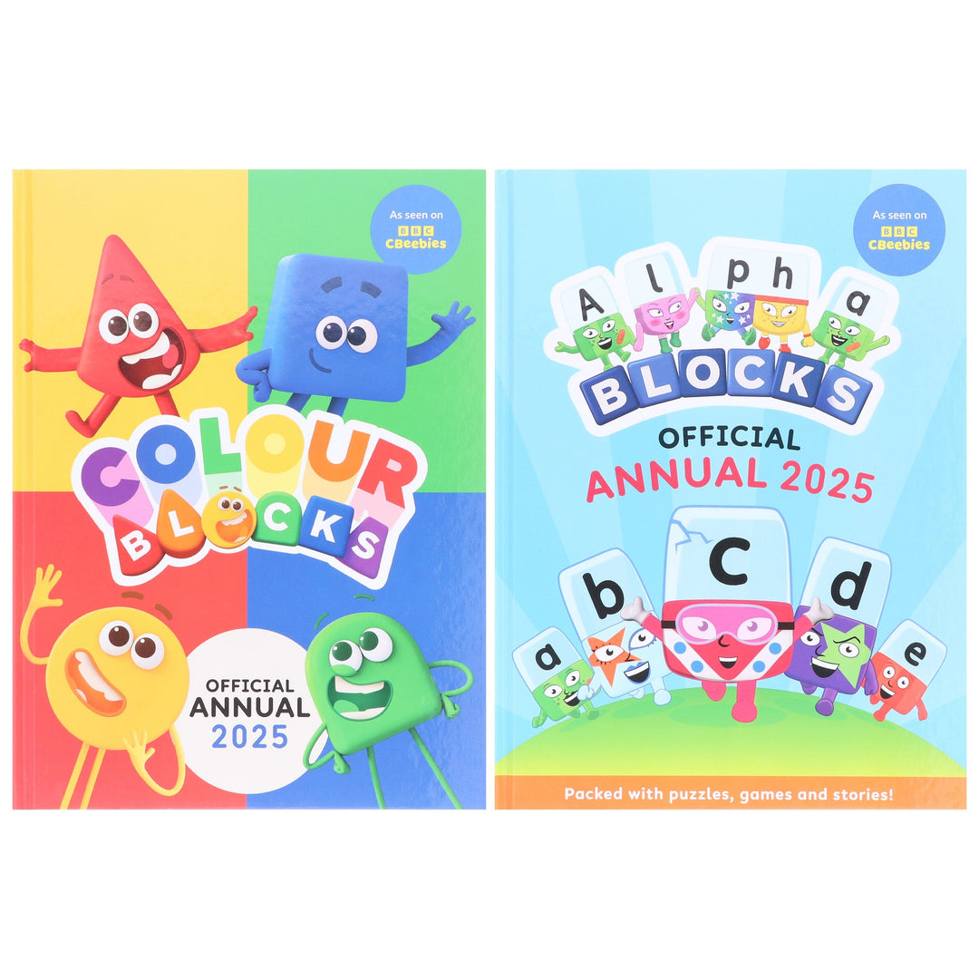 Alphablocks & Colourblocks Annual 2025 By Sweet Cherry Publishing: 2 Books Collection Set - Ages 3-5 - Hardback
