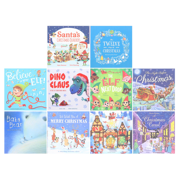 Santa's Big Pack of Christmas Stories 10 Book Collection Set by Joshua George & Others - Ages 3-5 - Paperback