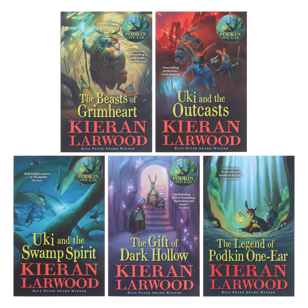 The World of Podkin One-Ear Series by Kieran Larwood 5 Books Collection Set - Ages 9-14 - Paperback