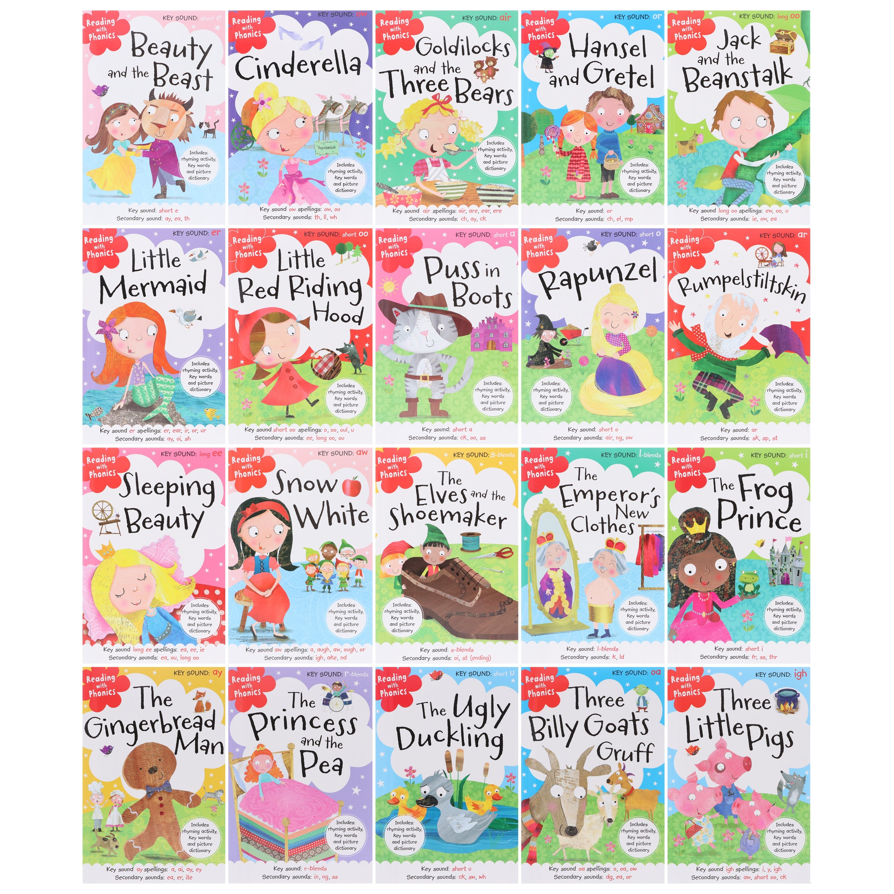 Reading with Phonics Fairy Tale マイヤペン対応 Reading with Phonics Fairy Tale Collection 20 Books Box Set