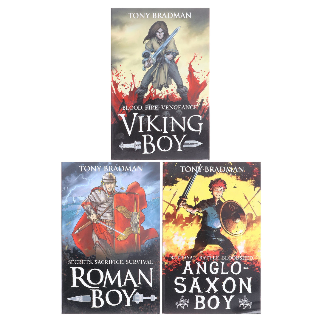 Viking Boy Series by Tony Bradman Illustrated 3 Books Collection Set - Ages 9-12 - Paperback