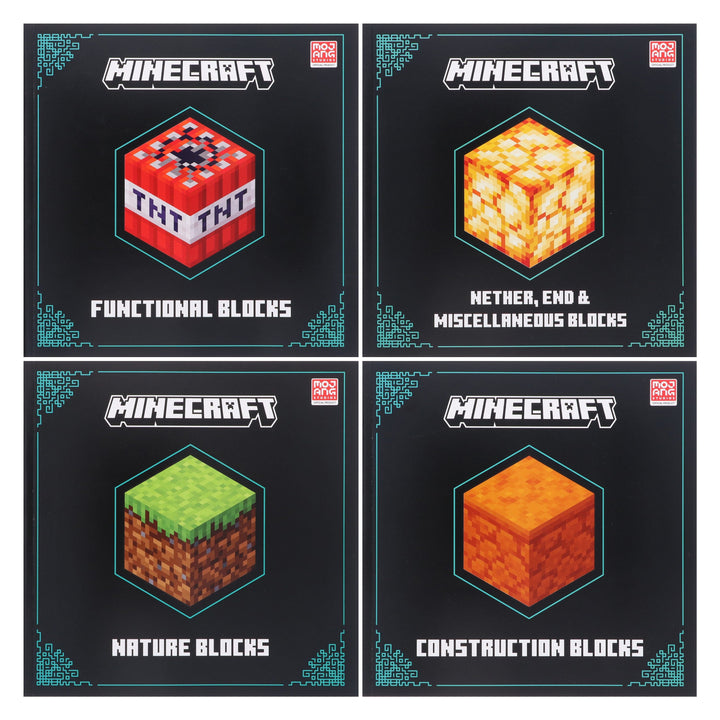 Minecraft Blocks Complete Collection 4 Books Box Set by Mojang AB - Ages 8+ - Paperback