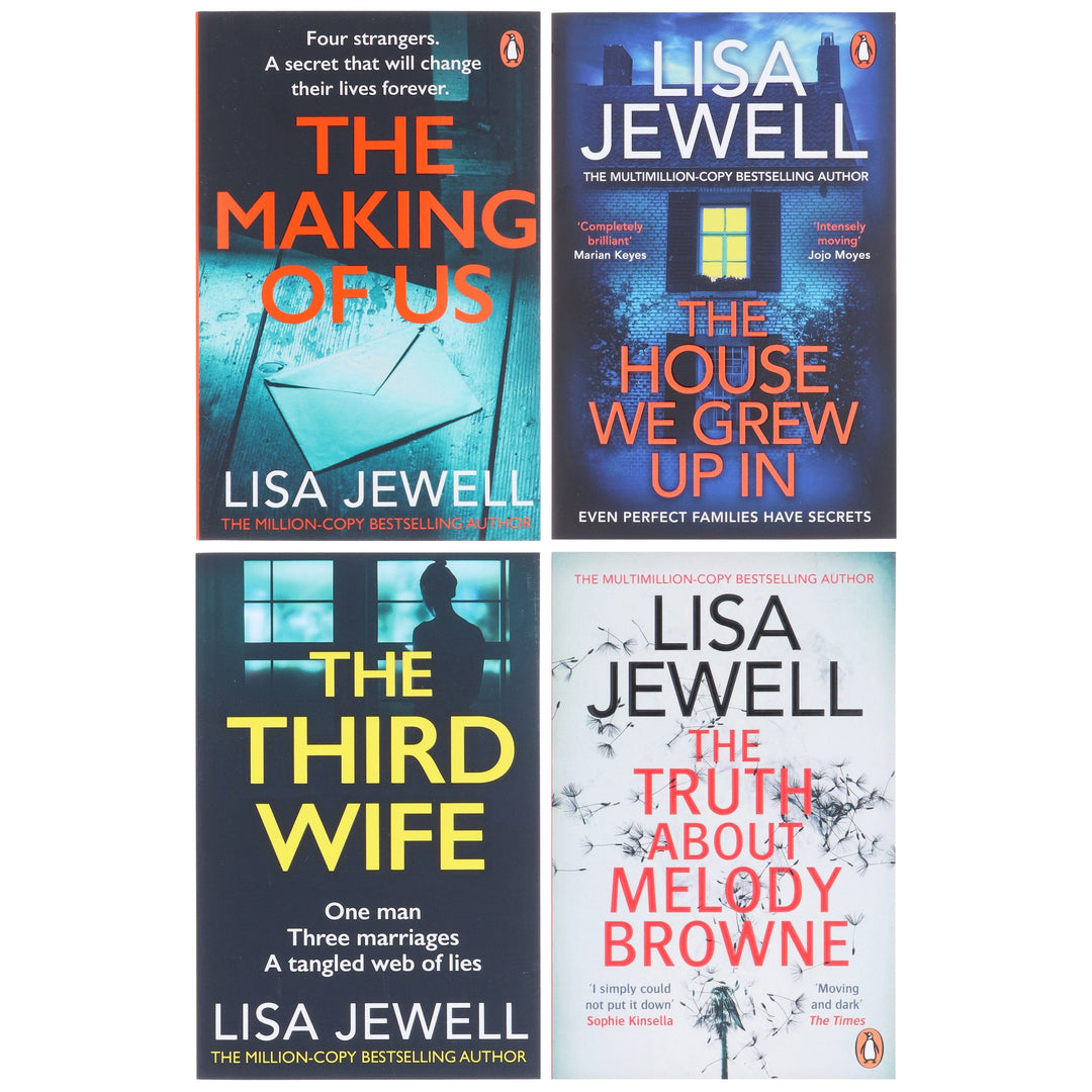 Lisa Jewell's The House We Grew Up In, The Truth About Melody Browne, The Third Wife & The Making of Us: 4 Books Set - Fiction - Paperback