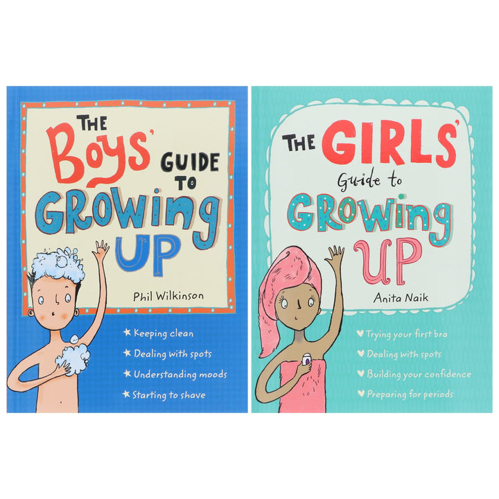 The Boys' & Girls' Guide to Growing Up By Phil Wilkinson & Anita Naik: 2 Books Collection Set - Ages 9-11 - Paperback