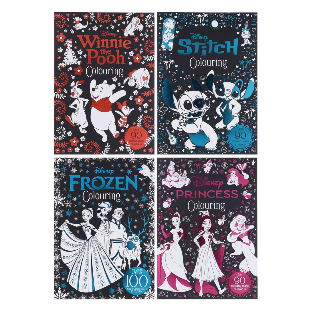 Disney Colouring Collection by Walt Disney 4 Books Set - Ages 5+ - Paperback
