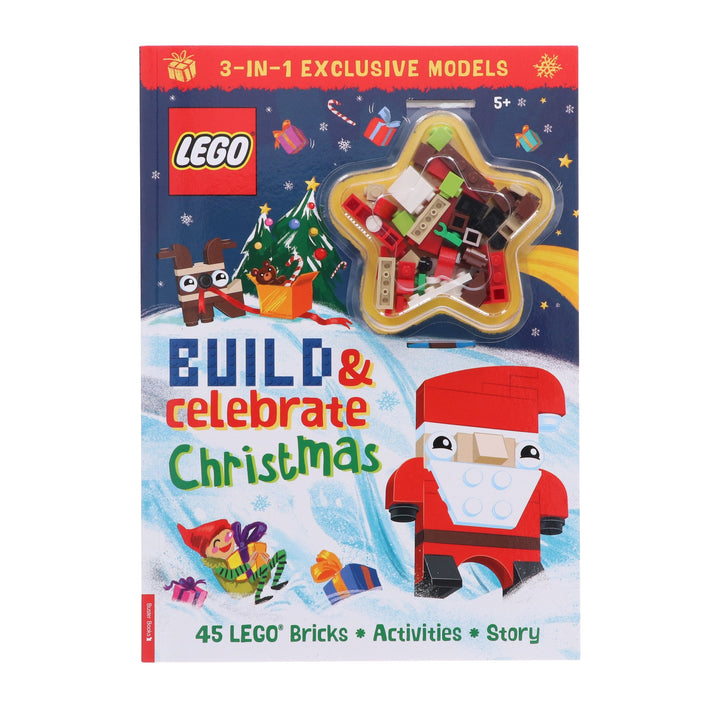 Build & Celebrate Christmas By LEGO® Books (includes 45 bricks) Ages 5-7 - Paperback 5-7 Michael O'Mara Books Ltd