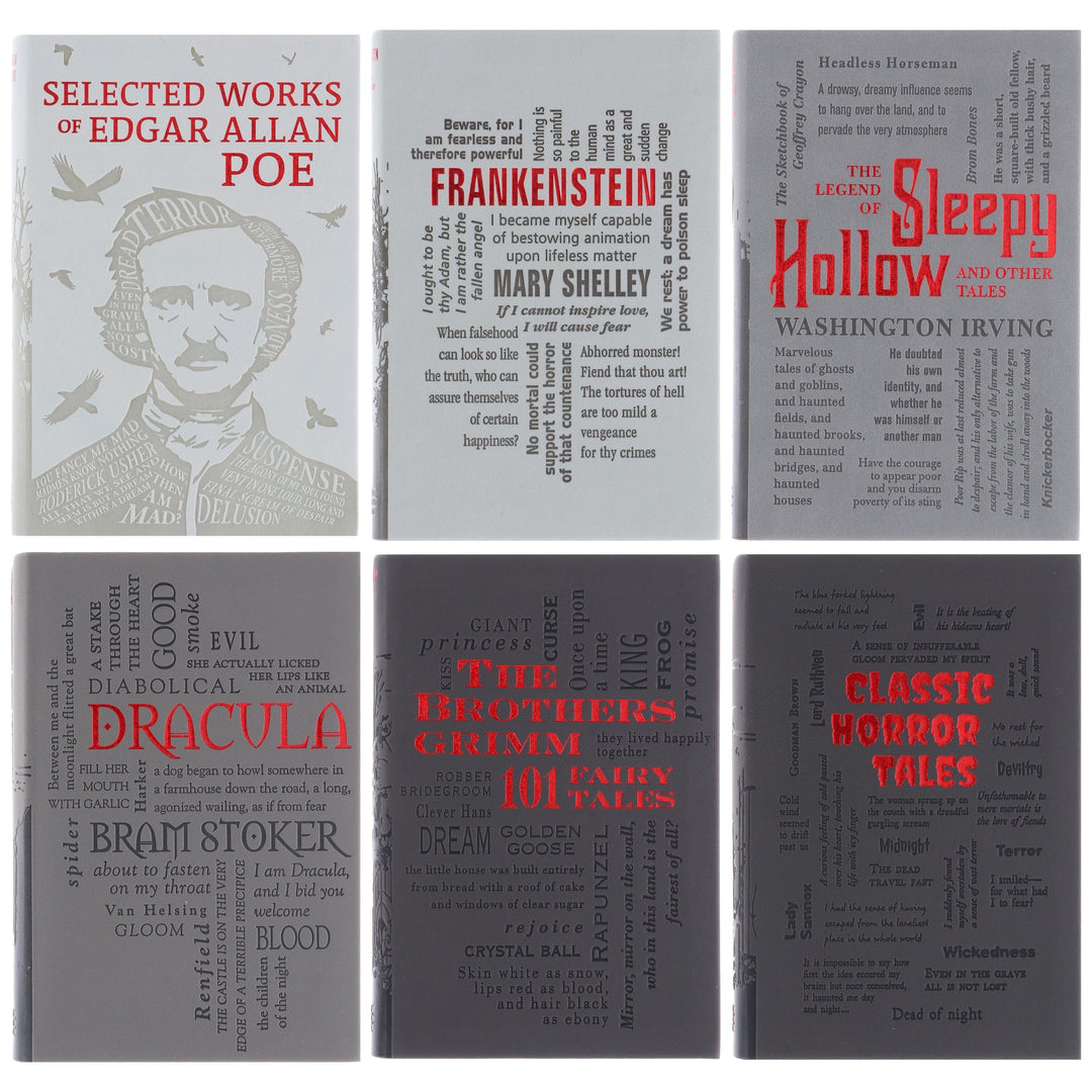 Word Cloud Classics: Horror Collection by Various 6 Books Collection Box Set - Fiction - Paperback/Flexibound