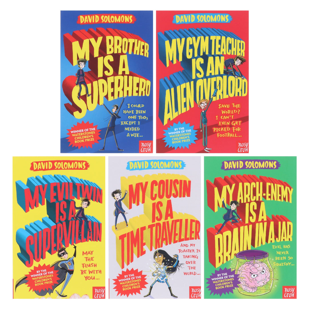 My Brother is a Superhero Series 5 Books Collection By David Solomons - Ages 9-14 - Paperback