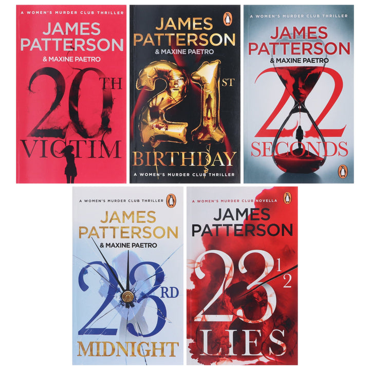 Women's Murder Club Series (Book 20-23 1/2) by James Patterson: 5 Books Collection Set - Fiction - Paperback