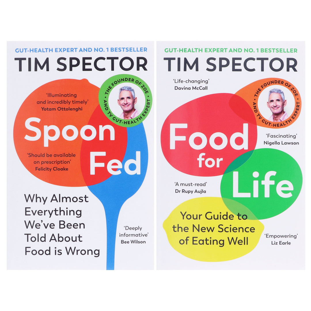Spoon Fed & Food for Life by Tim Spector: 2 Books Collection Set - Non Fiction - Paperback