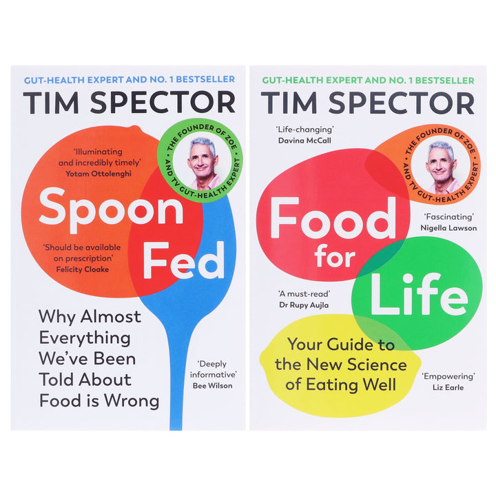 Spoon Fed & Food for Life by Tim Spector: 2 Books Collection Set - Non Fiction - Paperback