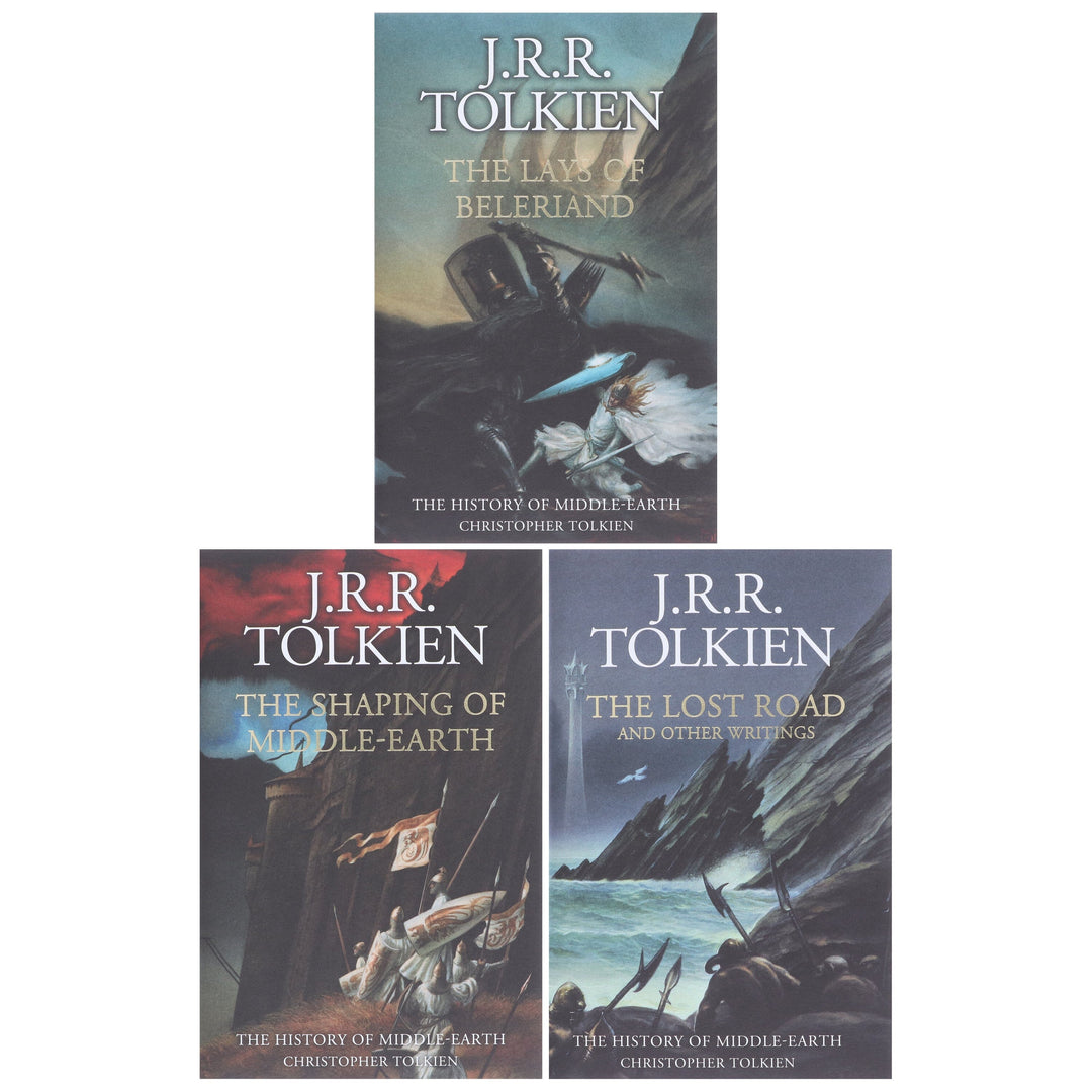 The History of Middle-Earth by Christopher & J. R. R. Tolkien Box Set 2 : Illustrated 3 Books Set - Fiction - Hardback