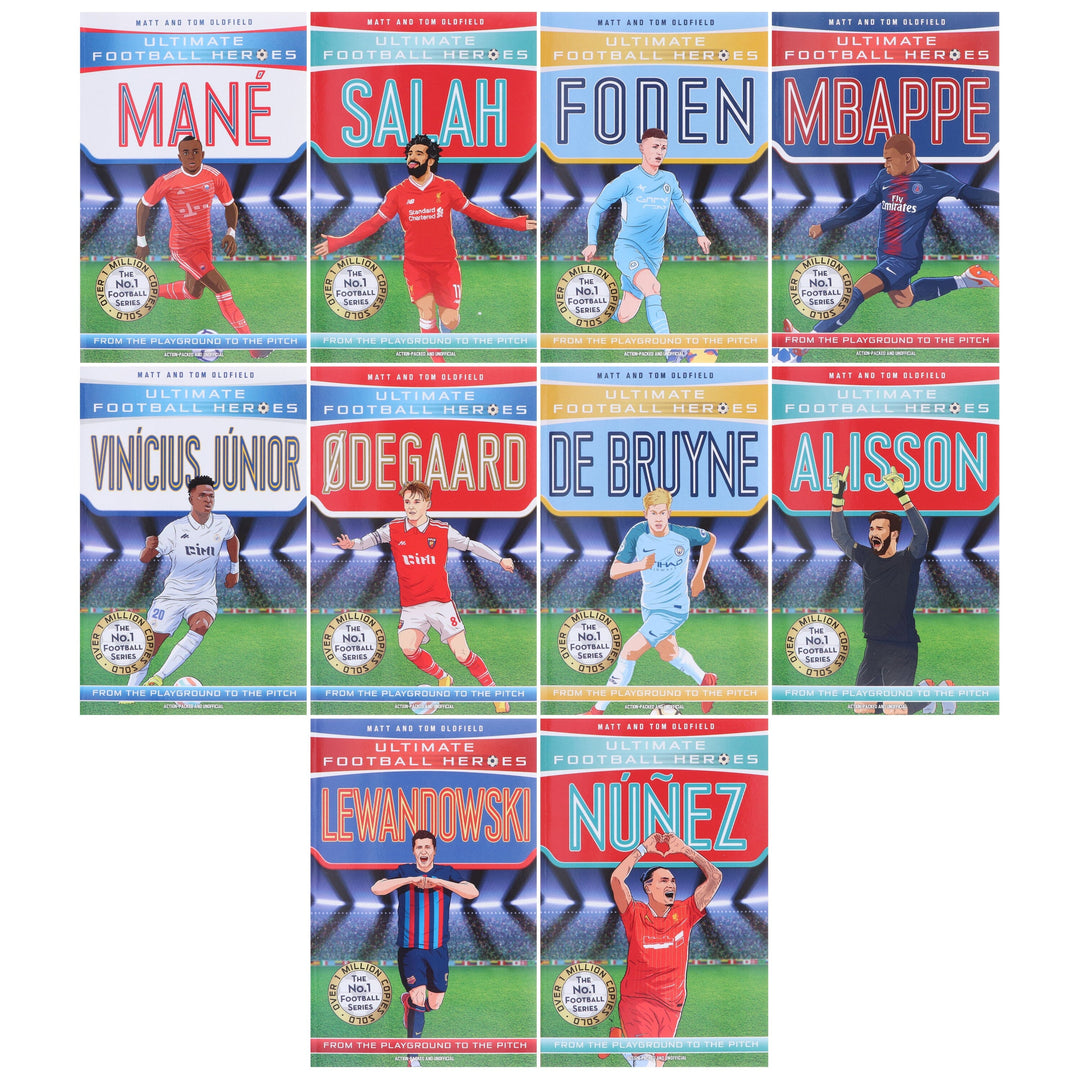 Ultimate Football Heroes Series 2 By Matt & Tom Oldfield: 10 Books Collection Set - Ages 7-12 - Paperback