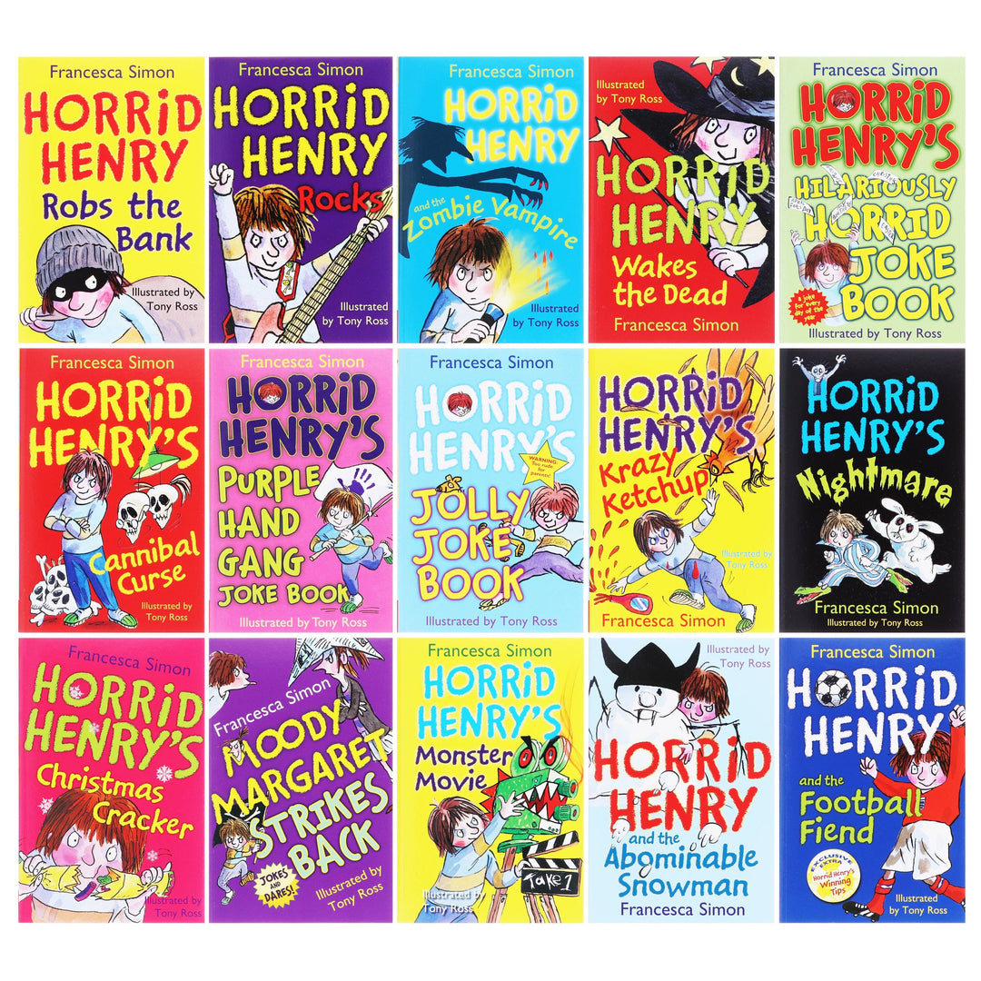 Horrid Henry by Francesca Simon: The Complete Story Collection 30 Books Box Set - Ages 6-11 - Paperback 7-9 Orion Children's Books