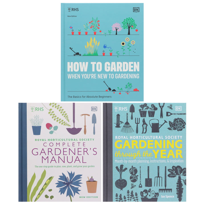 RHS Gardening Collection By DK: 3 Books Collection Set - Non Fiction - Hardback Non-Fiction DK