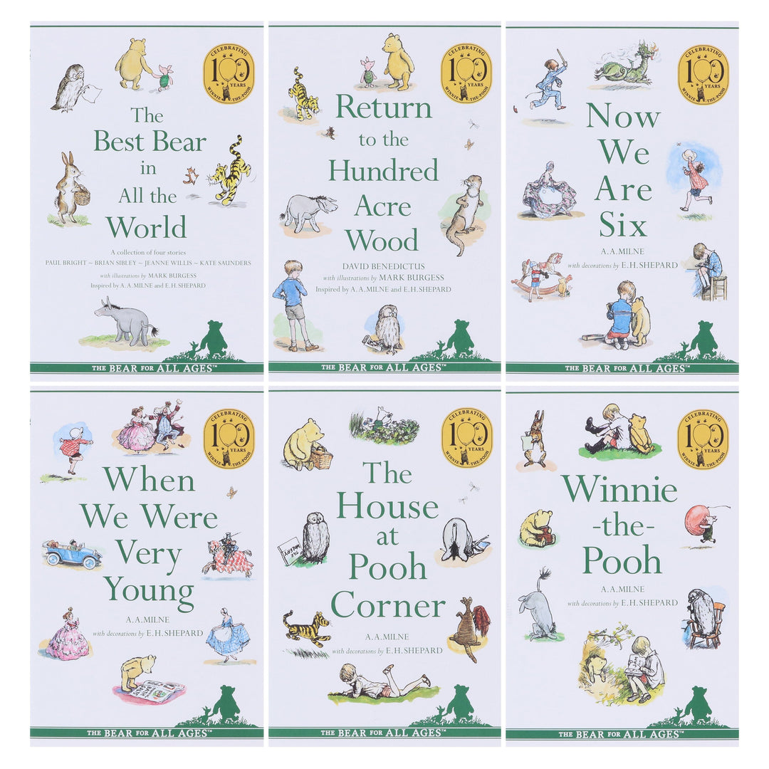 Winnie-The-Pooh The Complete Collection 6 Books Set By A. A. Milne - Ages 7-9 - Paperback