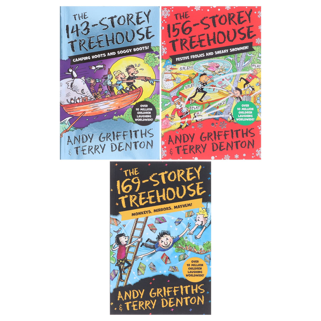 The Treehouse Series (Book 11-13) by Andy Griffiths Illustrated 3 Books Collection Set - Ages 7-12 - Paperback