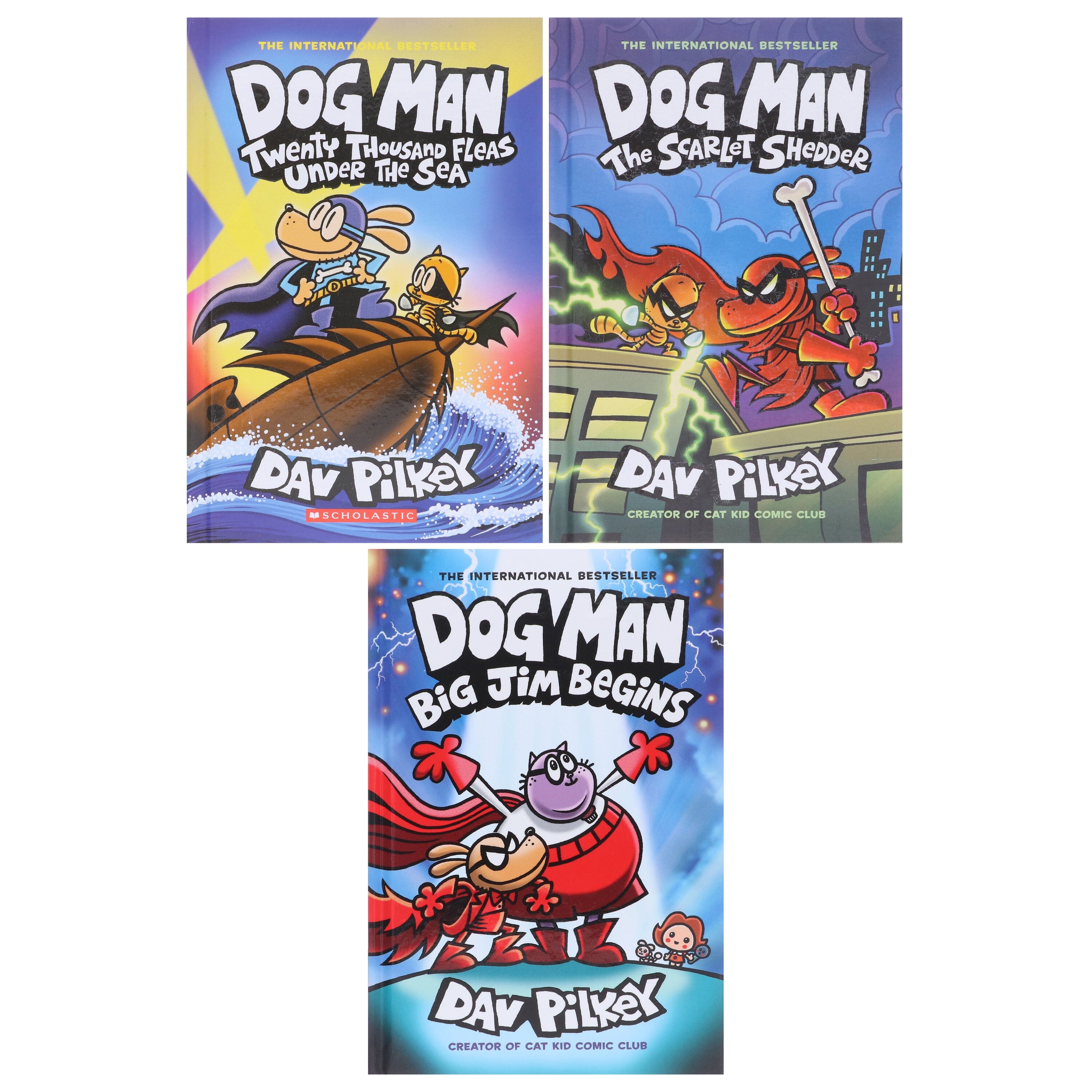 Dog Man Series by Dav Pilkey (Book 11-13) Collection 3 Books Set