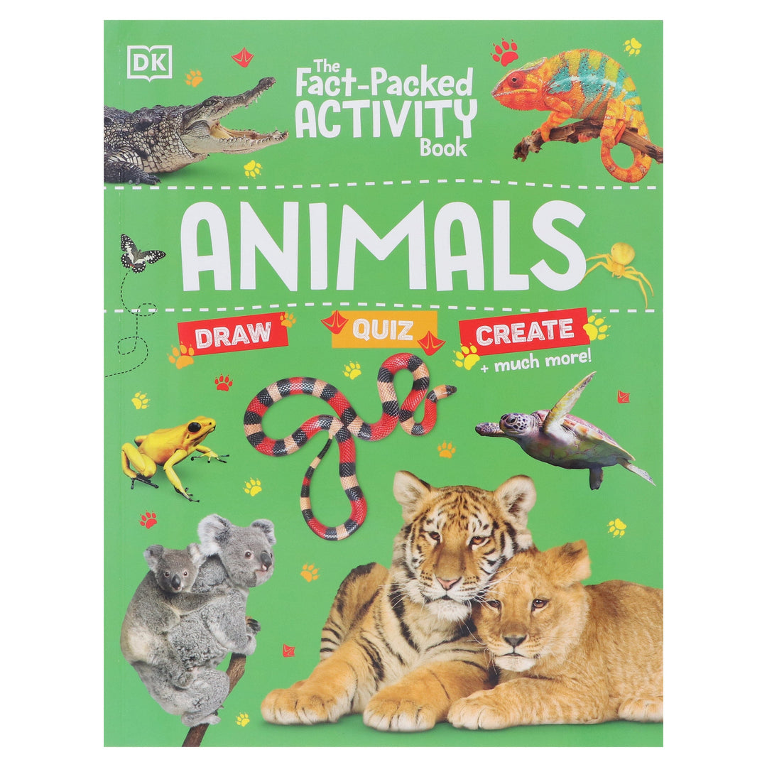 The Fact-Packed Activity Book: Animals by DK - Ages 5+ - Paperback