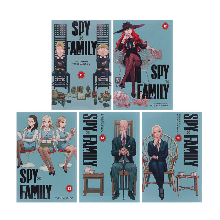 Spy x Family Series (Vol 11-15) by Tatsuya Endo 5 Books Collection Set - Ages 14+ - Paperback