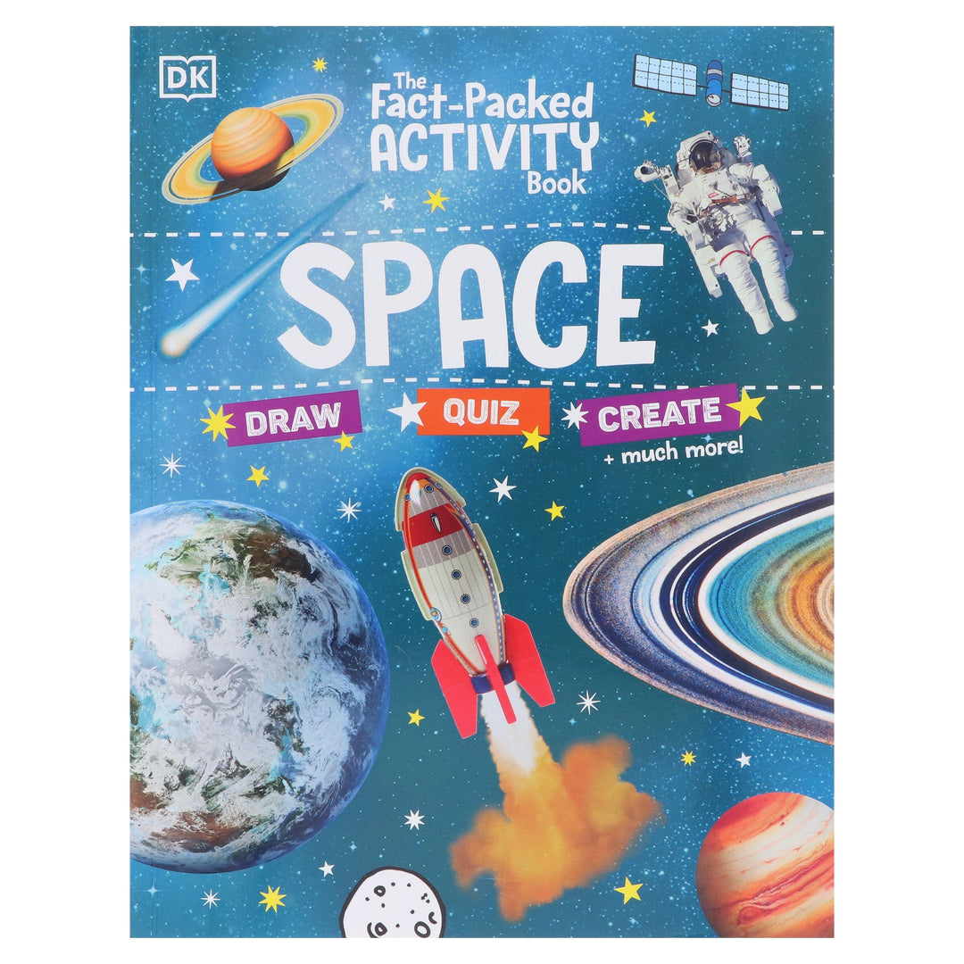 The Fact-Packed Activity Book: Space: With More Than 50 Activities, Puzzles, and More! by DK - Ages 5+ - Paperback