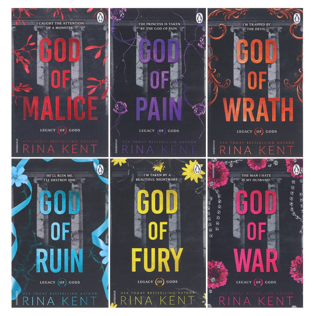 Legacy of Gods Series Dark Romance by Rina Kent: Complete Collection 6 Books Set - Fiction - Paperback