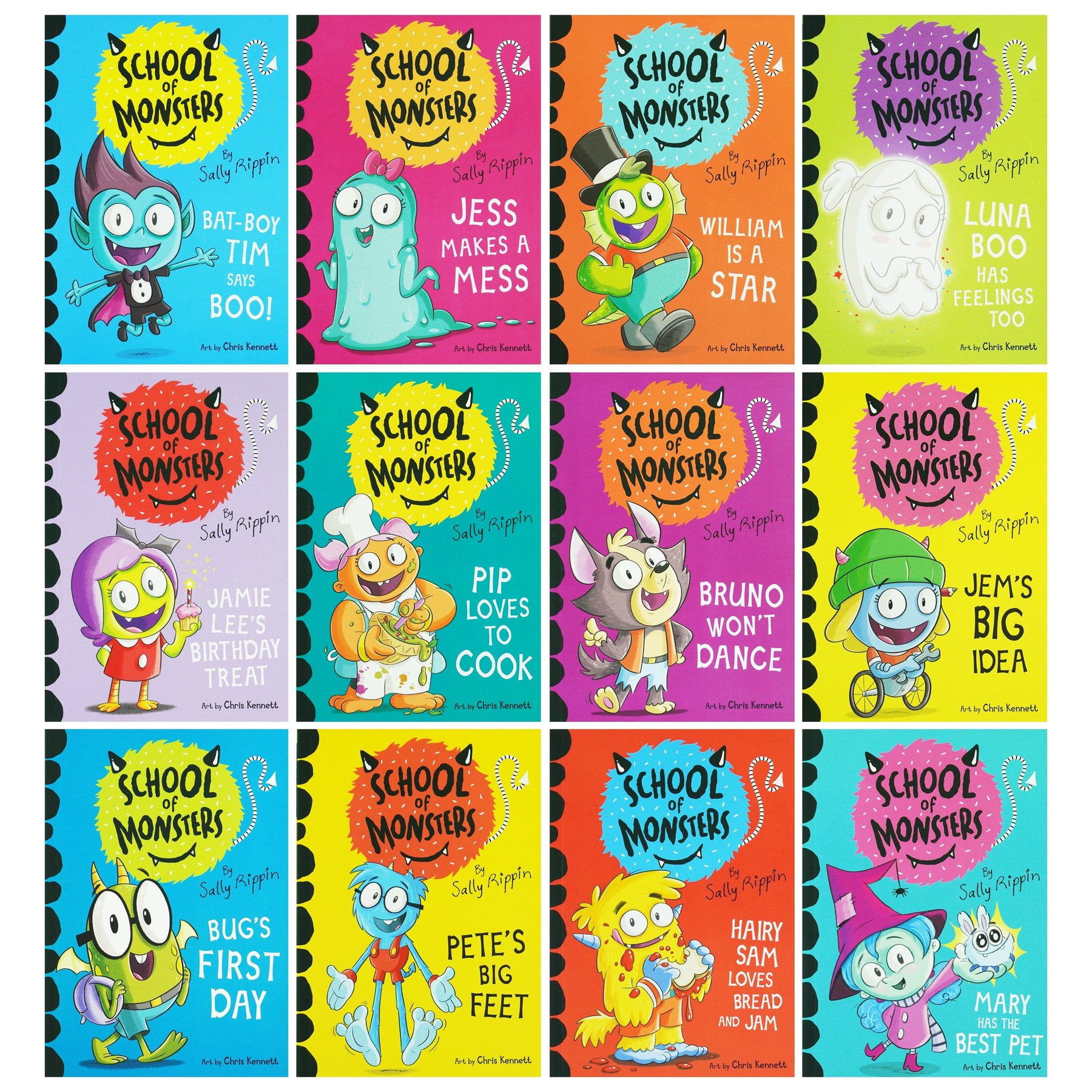 school of monsters School of Monsters Series by Sally Rippin 12 Books Collection Box Set – American Bookworm
