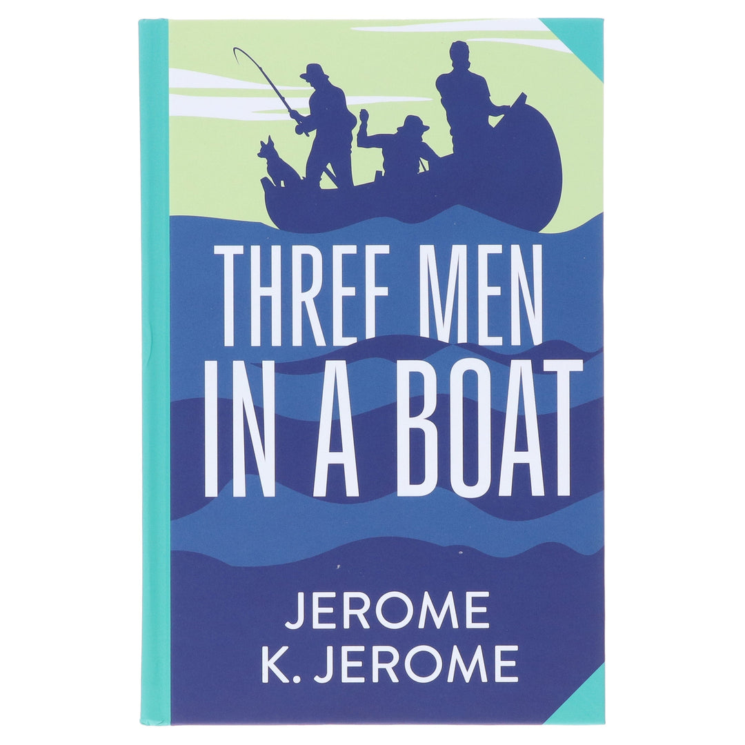 Three Men In A Boat by Jerome K. Jerome - Fiction - Sprayed edges Hardback
