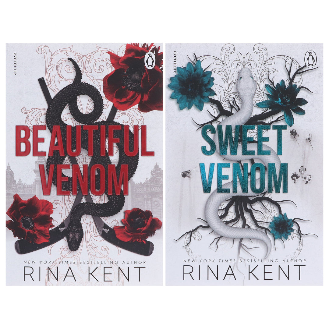 Vipers Series (Beautiful Venom & Sweet Venom) by Rina Kent 2 Books Collection Set - Dark Romance Fiction - Paperback