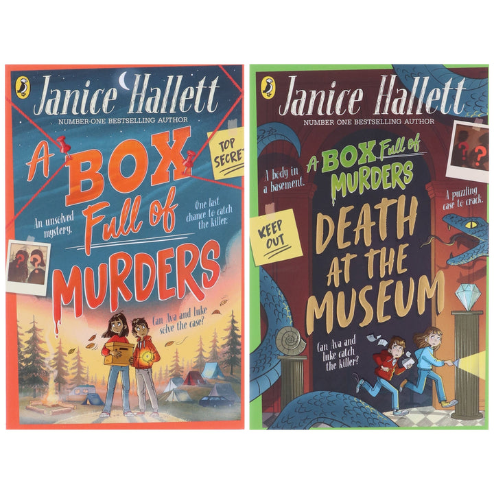 A Box Full of Murders Series by Janice Hallett Illustrated 2 Books Collection Set - Ages 9+ - Paperback