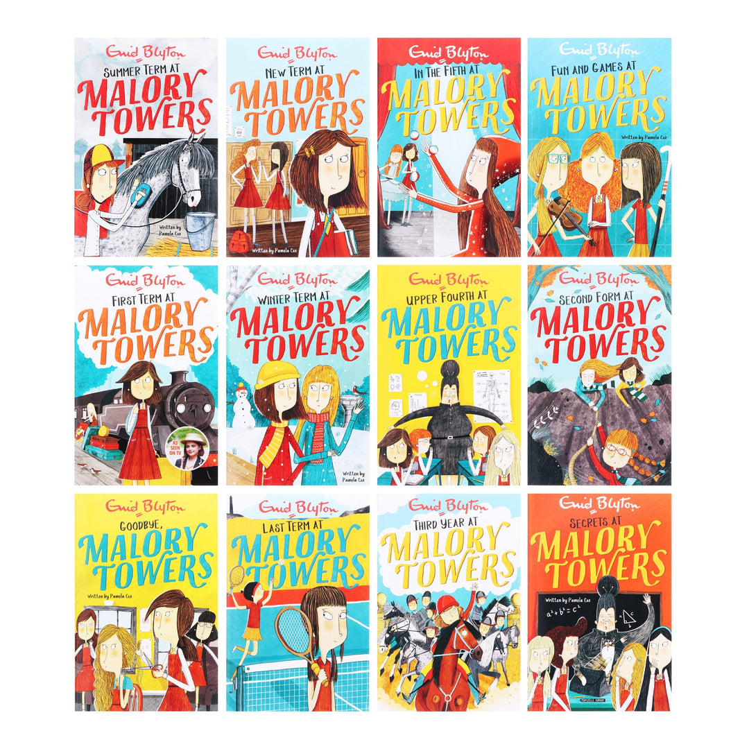 Malory Towers 12 Book Collection Set By Enid Blyton - Ages 9-14 - Paperback 9-14 Hodder & Stoughton