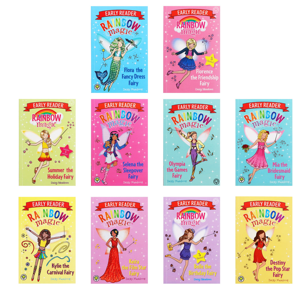 Rainbow Magic Early Reader Collection By Daisy Meadows 10 Books Box Set - Ages 3+ - Paperback 0-5 Orchard Books