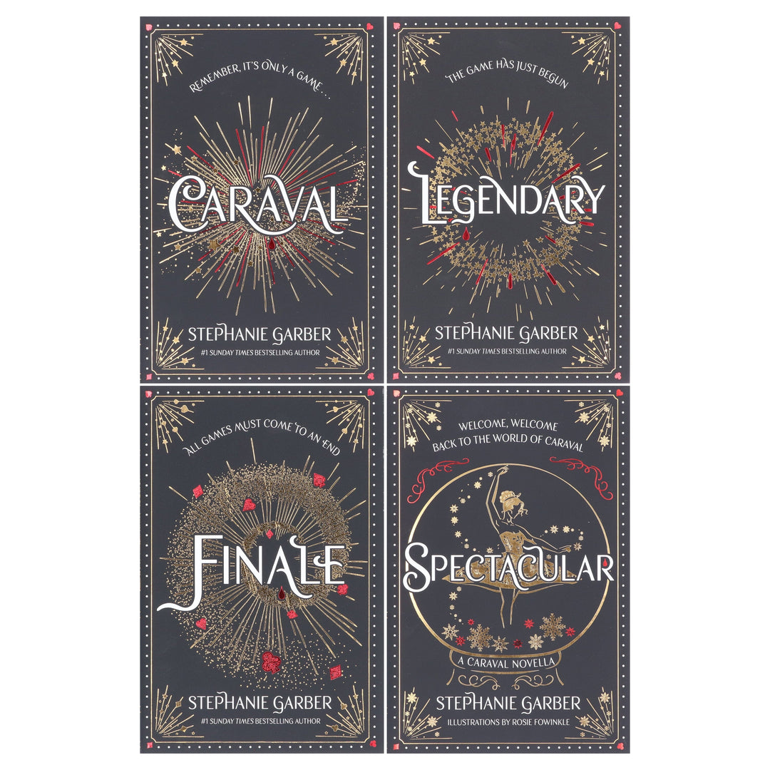 The Return To Caraval by Stephanie Garber Limited Edition With Red Sprayed Edges: Complete Collection 4 Books Box Set - Ages 14+ - Hardback