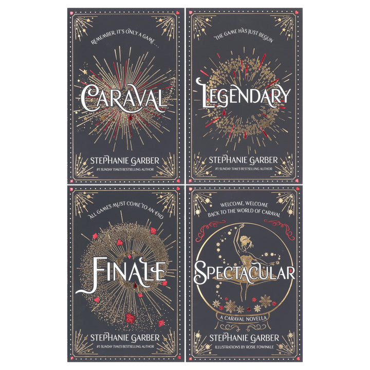 The Return To Caraval by Stephanie Garber Limited Edition With Red Sprayed Edges: Complete Collection 4 Books Box Set - Ages 14+ - Hardback