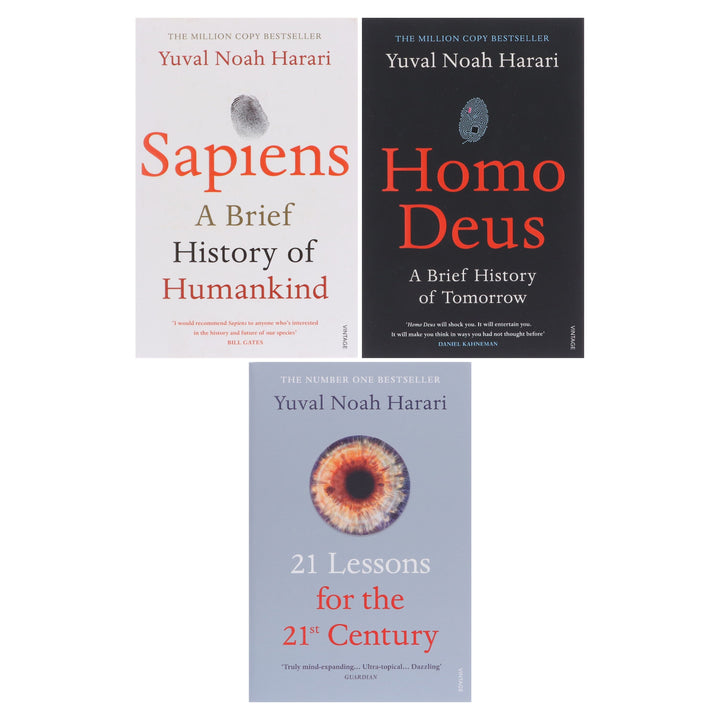 Yuval Noah Harari 3 Books Set Collection - Non-Fiction - Paperback