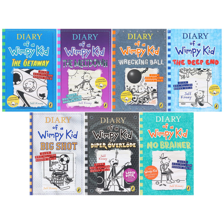 Diary of a Wimpy Kid (Book 12-18) By Jeff Kinney 7 Books Collection Set - Ages 7+ - Paperback