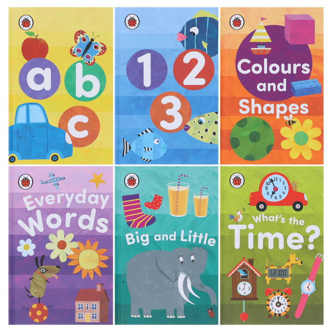 Ladybird Early Learning Library: 6 Books Collection Box Set - Ages 3+ - Hardback