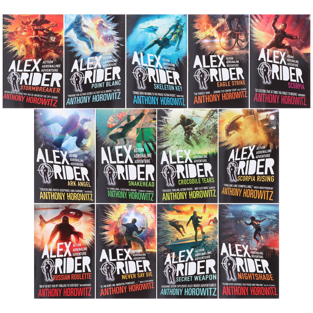 Alex Rider The Complete Missions by Anthony Horowitz: 13 Books Collection Box Set - Ages 9-14 - Paperback