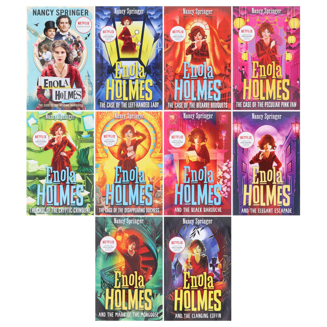 Enola Holmes Mysteries Series By Nancy Springer 10 Books Collection Set - Ages 9+ - Paperback