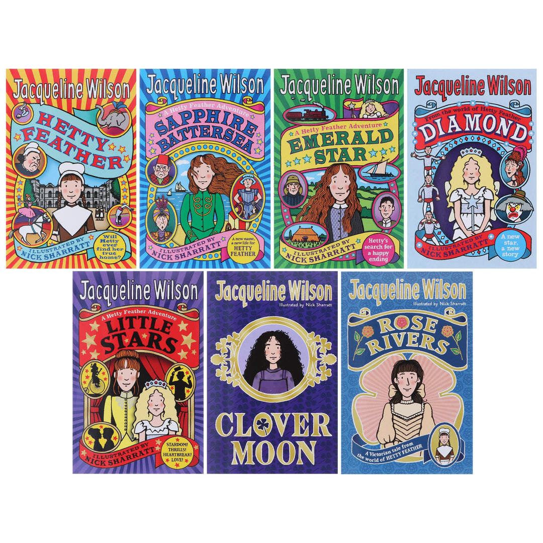 Hetty Feather Series by Jacqueline Wilson Illustrated 7 Books Collection Set - Ages 9-11 - Paperback