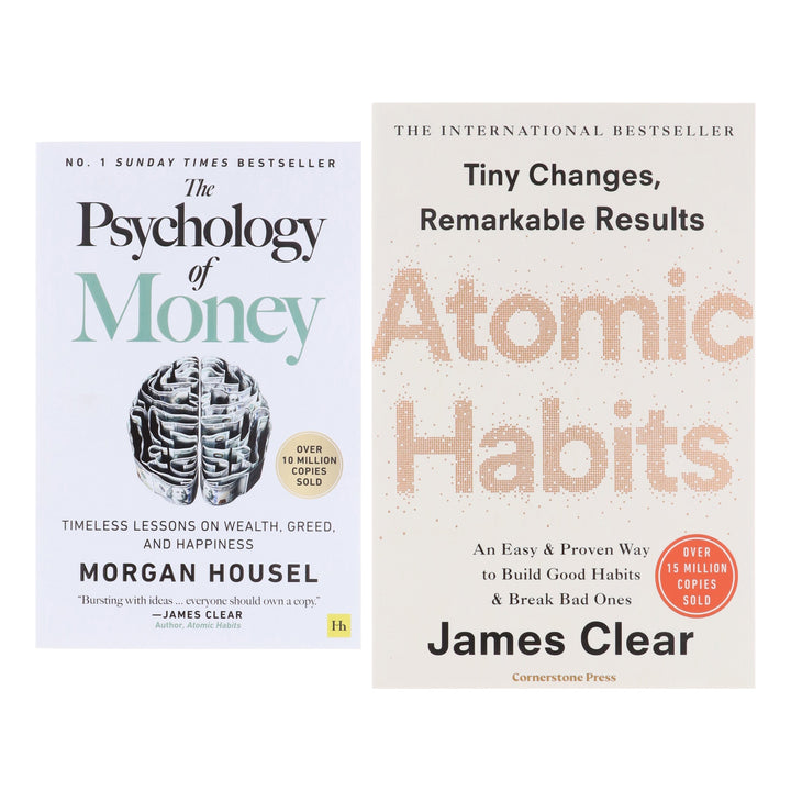Atomic Habits by James Clear and The Psychology of Money by Morgan Housel: 2 Books Collection Set - Non Fiction - Paperback