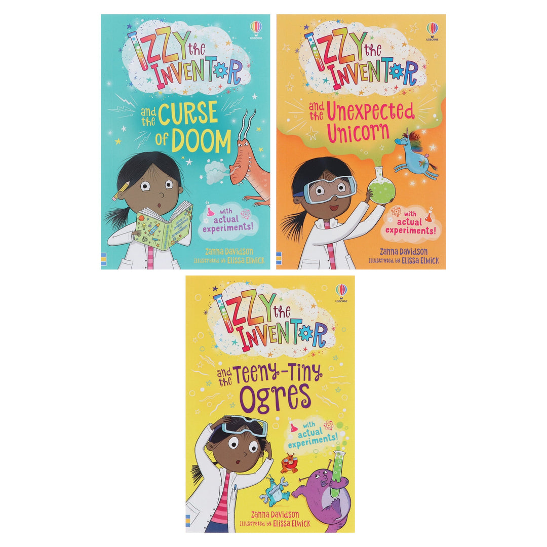 Izzy the Inventor Series By Zanna Davidson 3 Books Collection Set - Ages 5-8 - Paperback