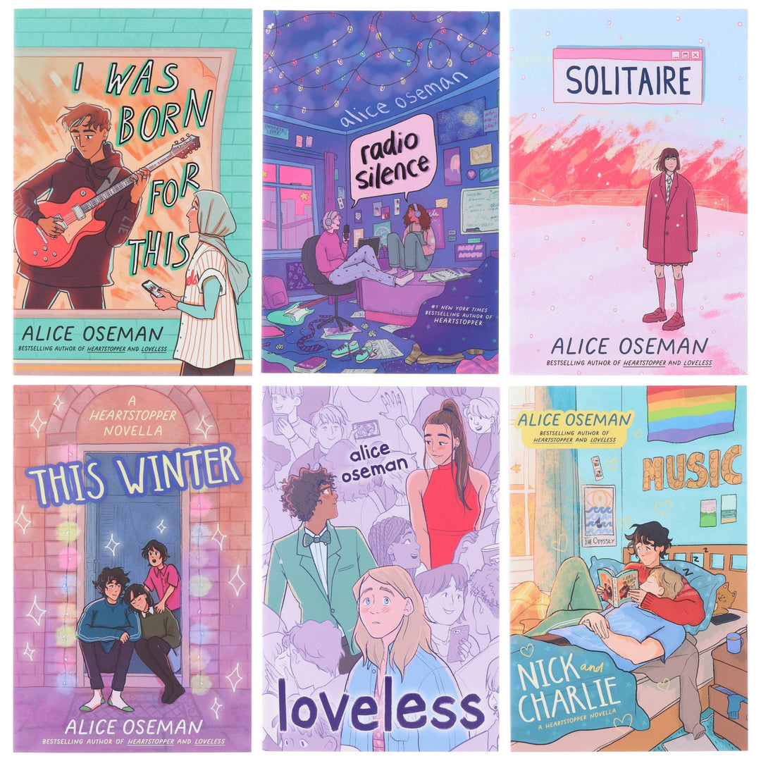 Alice Oseman Collection (Solitaire, Radio Silence, I Was Born For This, Loveless, Nick and Charlie, This Winter) 6 Books Box Set - Ages 13+ - Paperback