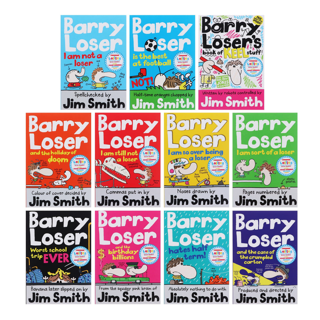 Barry Loser Series By Jim Smith 11 Books Collection Set - Ages 7-9 - Paperback 7-9 Dean