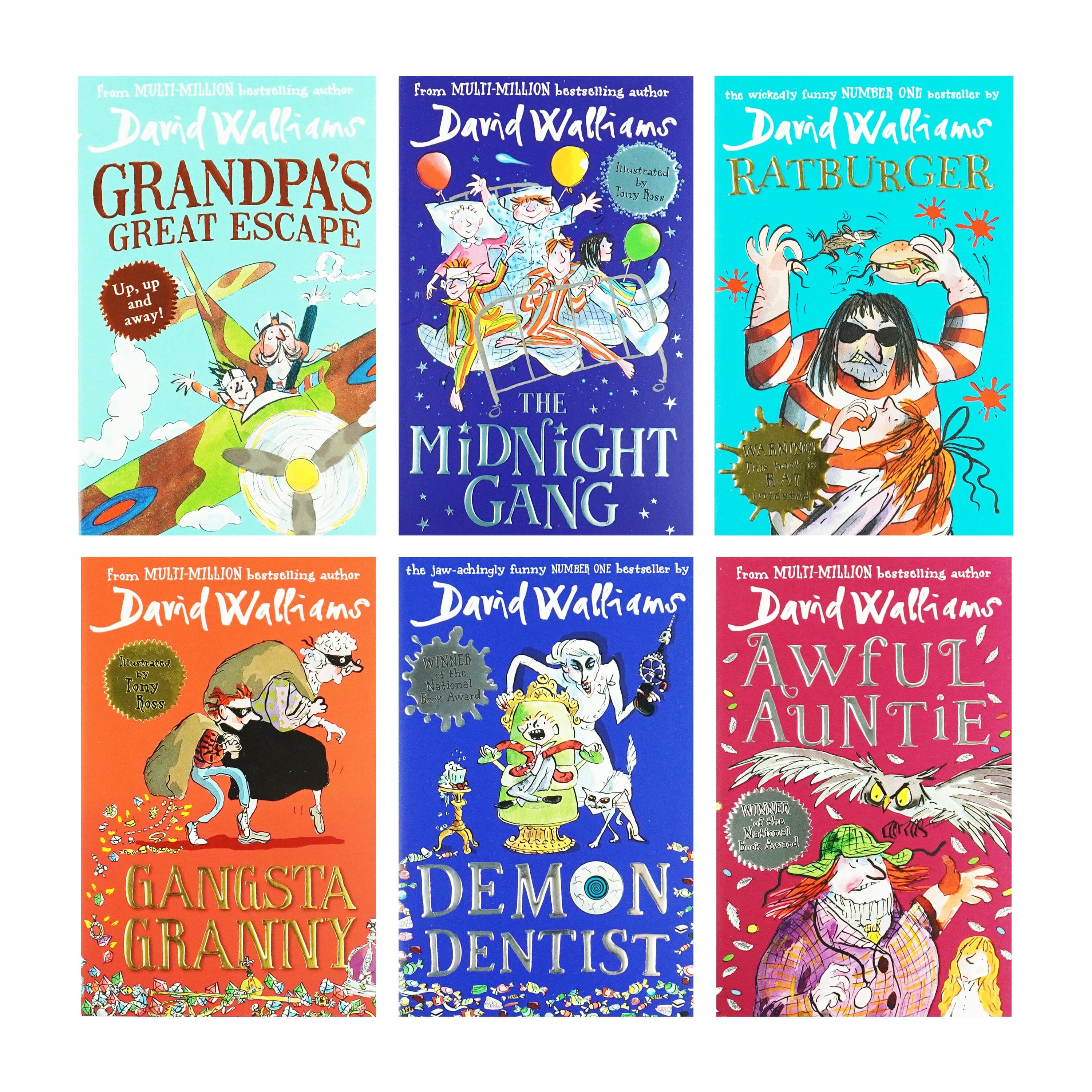 The World of David Walliams: The Amazing Adventures 6 Books